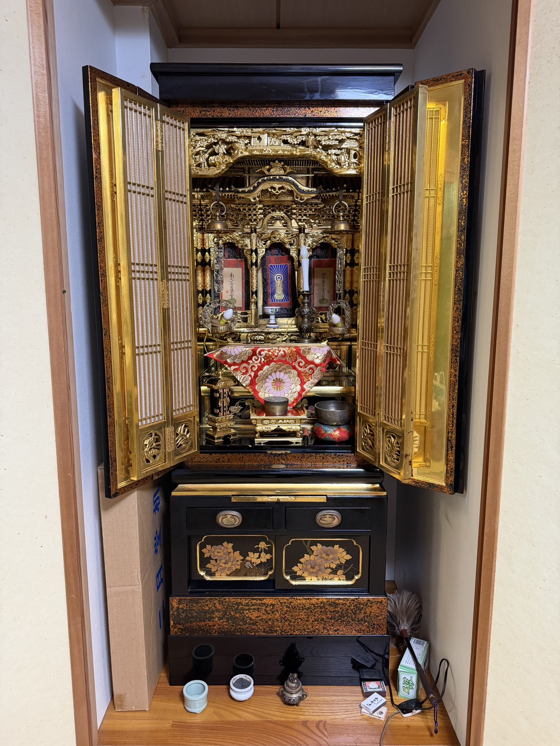 福井県で実際に買い取った仏壇（金仏壇・金箔・彫刻）